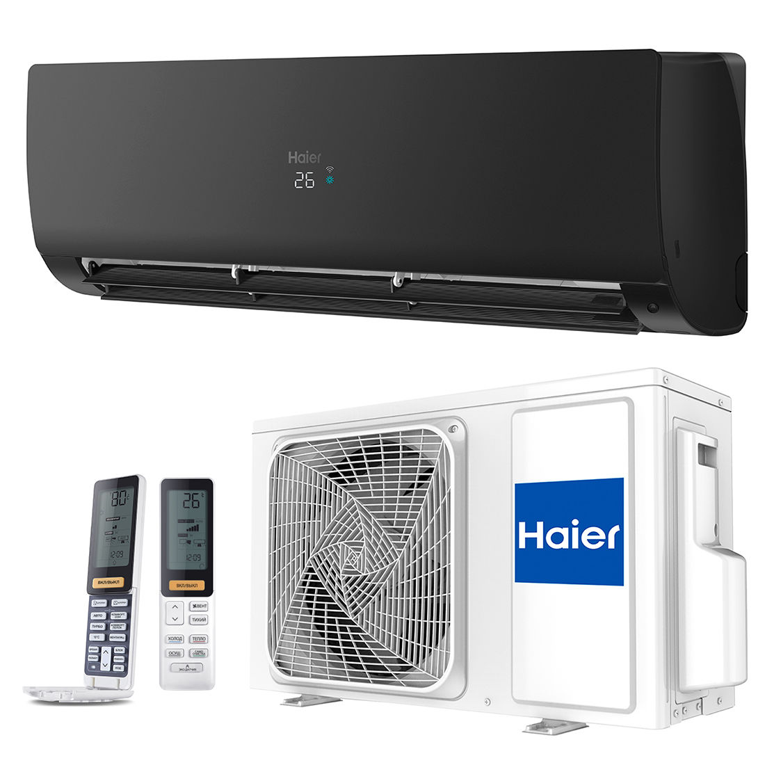 Кондиционер HAIER FLEXIS Plus DC Inverter Super Match  AS71S2SF1FA-BH-1U71S2SR2FA (black matt) - climatizare.md